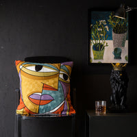 HKM-343251 Geometric Abstraction Cotton Pillowcase - European Style Cushion Cover