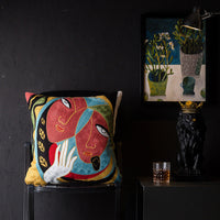 HKM-343251 Geometric Abstraction Cotton Pillowcase - European Style Cushion Cover