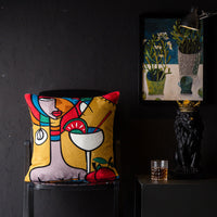 HKM-343251 Geometric Abstraction Cotton Pillowcase - European Style Cushion Cover