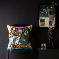 HKM-343251 Geometric Abstraction Cotton Pillowcase - European Style Cushion Cover