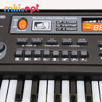 HKM-343251 Mini Battery Operated Light-Up Piano Toy for Babies and Toddlers, Educational Musical Instrument, 5 Scales