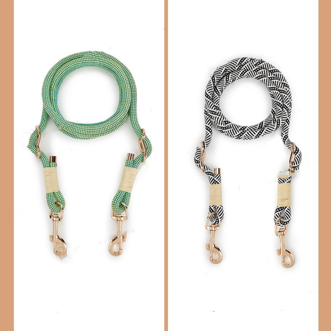 HKM-343251 Nylon Handheld Rope for Small and Medium-sized Dogs in Shadow White and Wizard of Oz Green