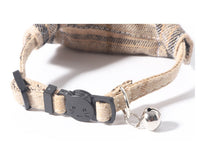 HKM-343443 Classic Plaid Adjustable Cat Collar with Bow Tie and Scarf Bandana