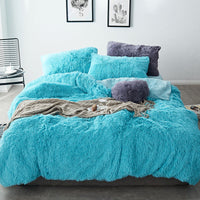 HKM-343763 Crystal Velvet Four-Piece Bedding Set in Cloud Mink Velvet - Personalized Fashion Design