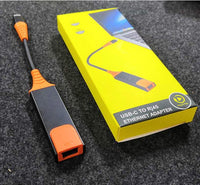 HKM-343827 Type-C 100M Optical Fiber Network Card with High-Speed 1000MB/s Data Transfer