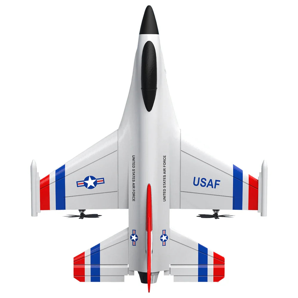 HKM-344083 3CH Remote Control F16 Airplane Model - 2.4G Outdoor Electric Glider for Ages 5 and Up