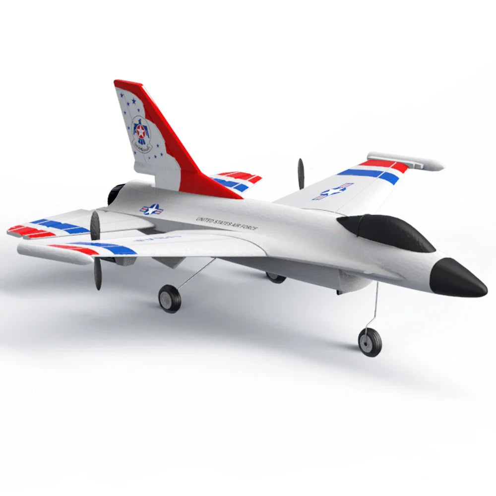HKM-344083 3CH Remote Control F16 Airplane Model - 2.4G Outdoor Electric Glider for Ages 5 and Up