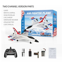 HKM-344083 3CH Remote Control F16 Airplane Model - 2.4G Outdoor Electric Glider for Ages 5 and Up