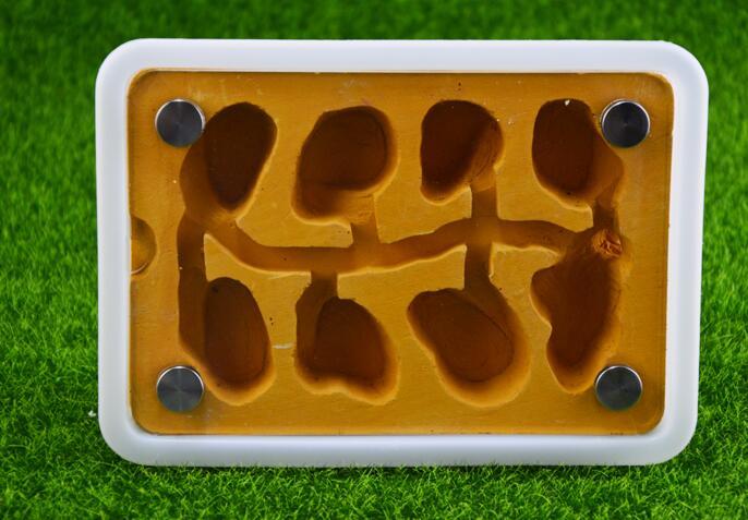 HKM-344083 Gypsum Ant Nest with Feeding Box - Yellow, 17.5 x 5 x 12.5 cm, 10mm Aperture