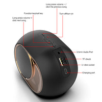 HKM-344147 X6 Wireless Bluetooth Speaker with 1200mAh Battery and Subwoofer Performance