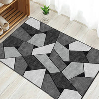 HKM-344275 Dirt-Resistant Flannel Carpet Mat for Entryway, Bedroom, and Living Room - Anti-Slip Water Absorbent Design