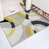 HKM-344275 Dirt-Resistant Flannel Carpet Mat for Entryway, Bedroom, and Living Room - Anti-Slip Water Absorbent Design
