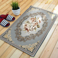 HKM-344275 Dirt-Resistant Flannel Carpet Mat for Entryway, Bedroom, and Living Room - Anti-Slip Water Absorbent Design