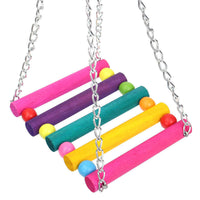 HKM-344531 Colorful Suspension Bridge Swing Stand with Peony Design