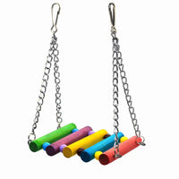 HKM-344531 Colorful Suspension Bridge Swing Stand with Peony Design