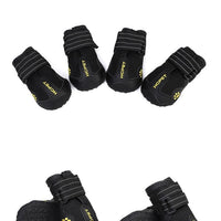 HKM-344595 Waterproof & Breathable Dog Booties with Non-Slip Sole - Set of Four
