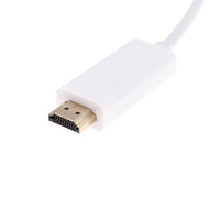 HKM-344787 Mini DisplayPort to HDMI Adapter Cable, 1.8m, White, Copper Wire for Personal Computers