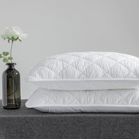 HKM-344915 Antibacterial Pure Cotton Quilted Pillow Protective Cover – Available in Multiple Colors