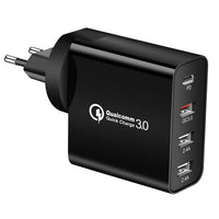 HKM-344979 48W Four-Port Type-C Mobile Phone Charger with Indication Function