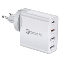 HKM-344979 48W Four-Port Type-C Mobile Phone Charger with Indication Function
