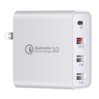 HKM-344979 48W Four-Port Type-C Mobile Phone Charger with Indication Function