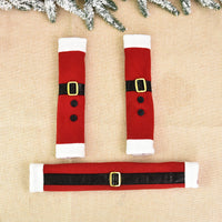 HKM-345043 Flannelette Three-Piece Christmas Refrigerator Handle Gloves Set