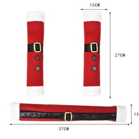 HKM-345043 Flannelette Three-Piece Christmas Refrigerator Handle Gloves Set