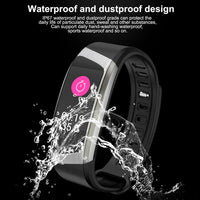 HKM-345107 Smart Watch for Men and Women with Touch Screen, Heart Rate Monitor, Blood Pressure Measurement, and Waterproof Design