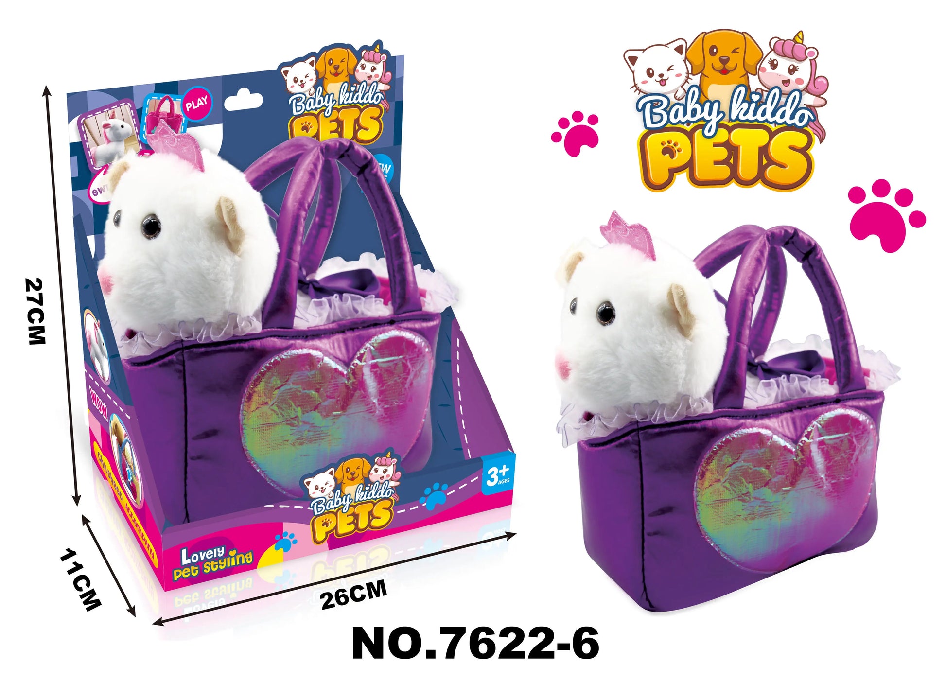 Adorable Plush Cat Stuffed Animal Toy - Soft and Cuddly - Perfect for Ages 0-7 Years