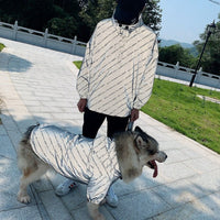 HKM-345235 Windproof Reflective Raincoat for Pets - Casual Polyester Outerwear