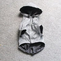HKM-345235 Windproof Reflective Raincoat for Pets - Casual Polyester Outerwear