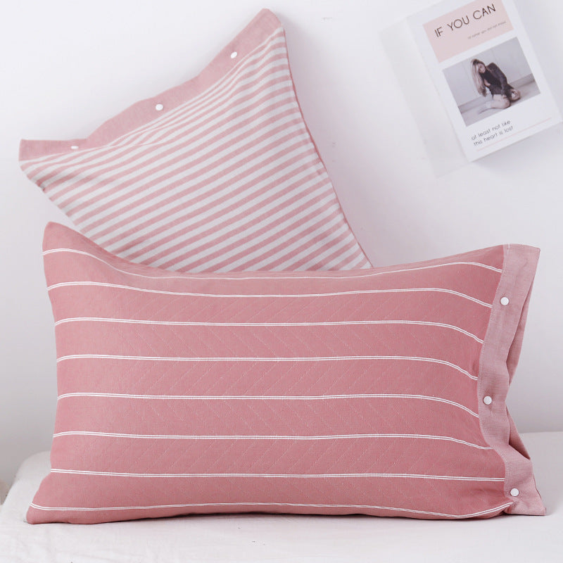 HKM-345491 Three-Layer Soft Cotton Pillowcase in Modern European Style