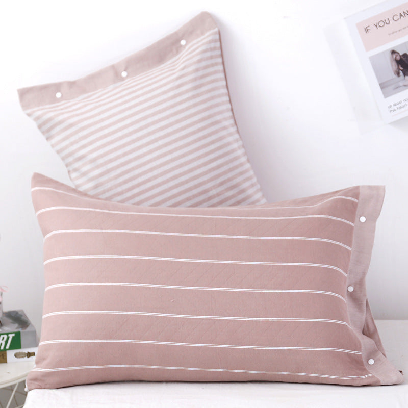 HKM-345491 Three-Layer Soft Cotton Pillowcase in Modern European Style