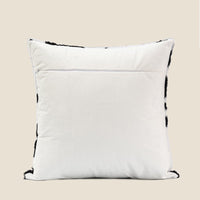 HKM-345555 Black and White Cow Pattern Plush Velvet Pillow for Sofa and Bed