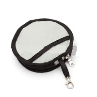 HKM-345619 Portable Folding Double Pet Bowl - Waterproof Oxford Cloth Travel Dish, Space-Saving Design