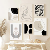 HKM-345683 Abstract Bohemian Canvas Art Print for Living Room Decoration, Available in Multiple Sizes
