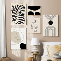 HKM-345683 Abstract Bohemian Canvas Art Print for Living Room Decoration, Available in Multiple Sizes