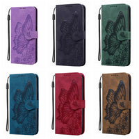 HKM-345683 Embossed Leather Phone Case with Big Bowknot for Apple and Samsung Models