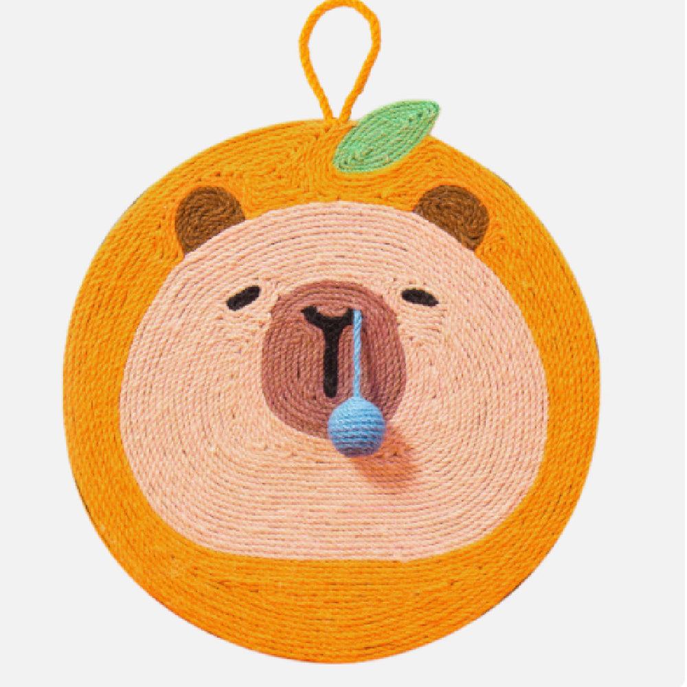 HKM-345747 Fruit-Themed Sisal Wall Cat Scratch Board - Wear-Resistant & Scratch-Resistant, Multiple Sizes Available