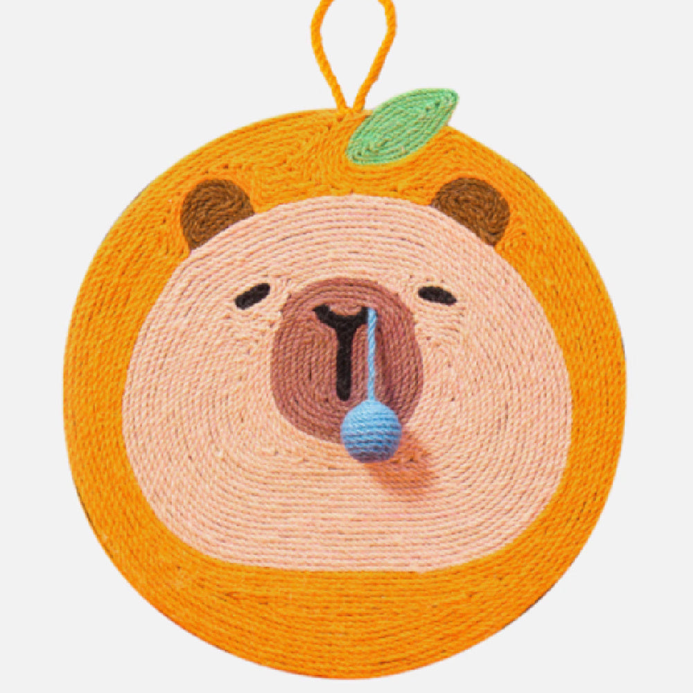 HKM-345747 Fruit-Themed Sisal Wall Cat Scratch Board - Wear-Resistant & Scratch-Resistant, Multiple Sizes Available