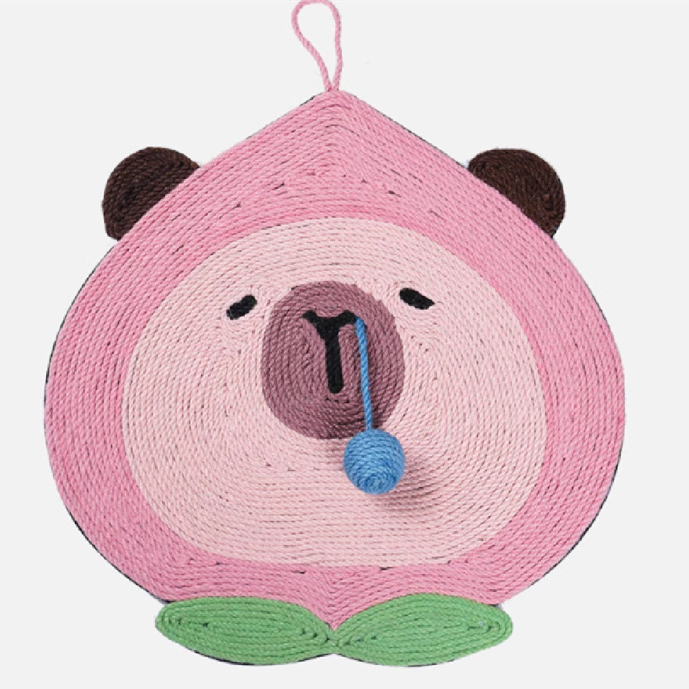 HKM-345747 Fruit-Themed Sisal Wall Cat Scratch Board - Wear-Resistant & Scratch-Resistant, Multiple Sizes Available