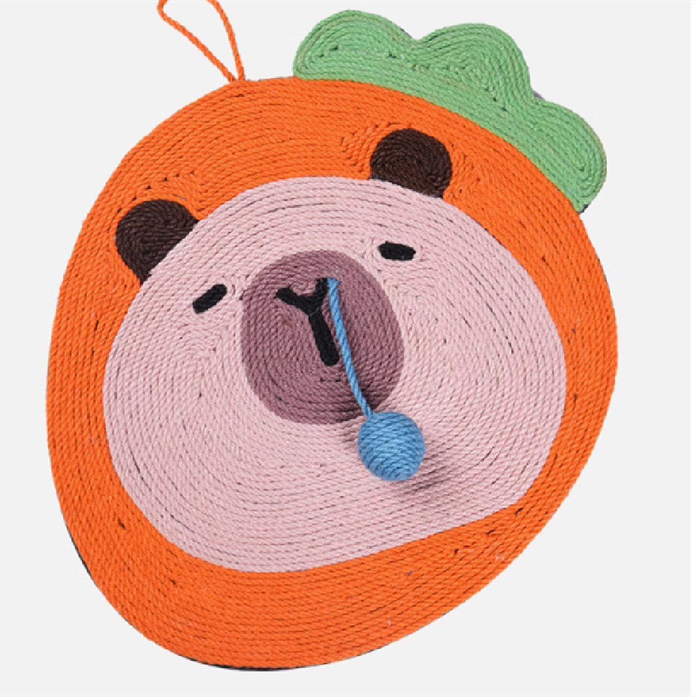 HKM-345747 Fruit-Themed Sisal Wall Cat Scratch Board - Wear-Resistant & Scratch-Resistant, Multiple Sizes Available
