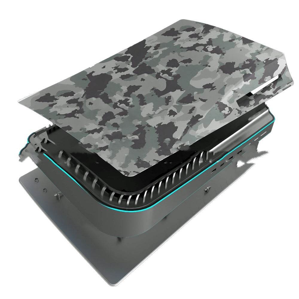 HKM-345939 PS5 Camouflage Shell with Ventilation Cooling Hole - Durable ABS Construction, 43*28*5.5cm