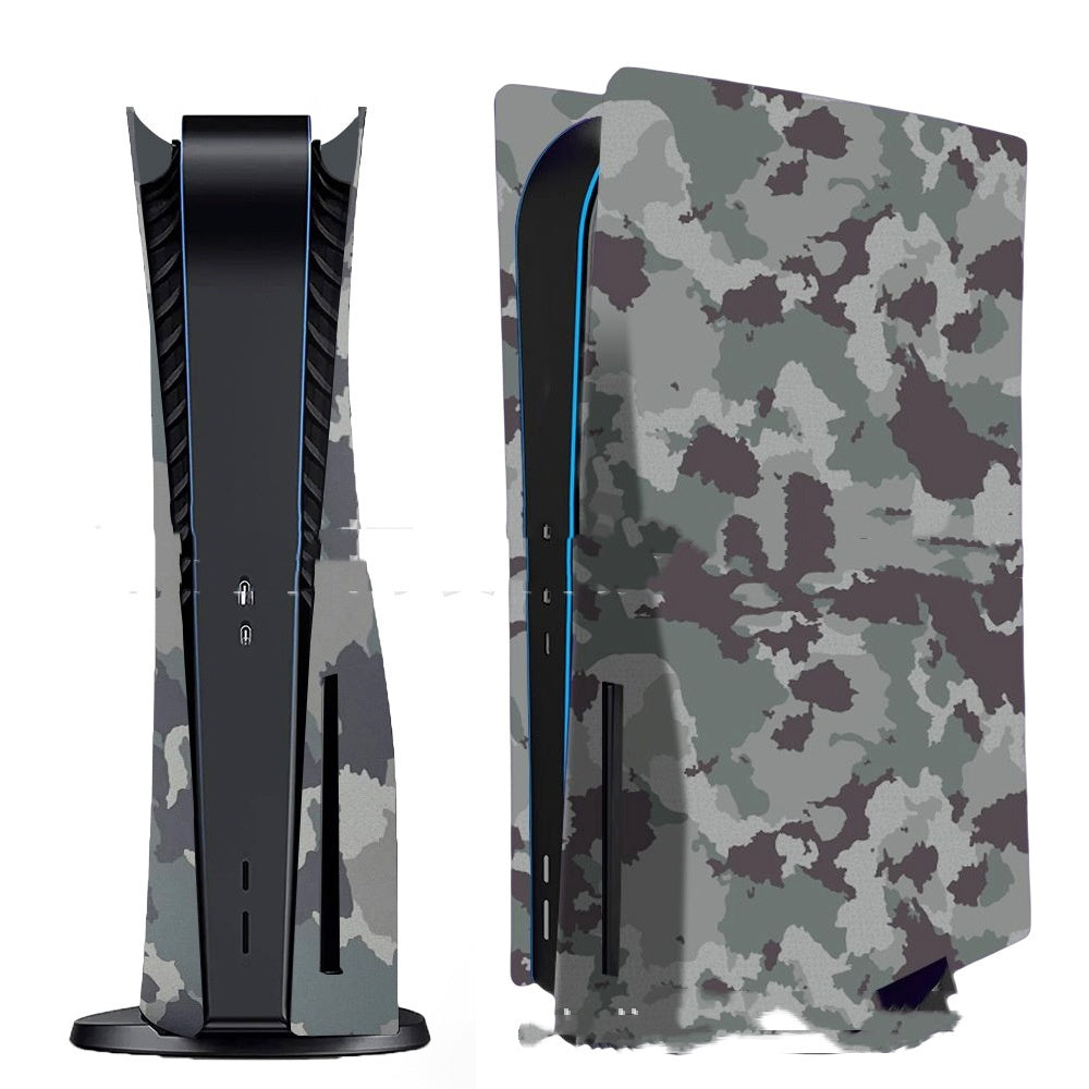 HKM-345939 PS5 Camouflage Shell with Ventilation Cooling Hole - Durable ABS Construction, 43*28*5.5cm