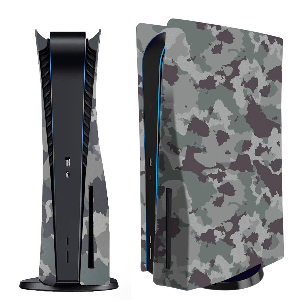 HKM-345939 PS5 Camouflage Shell with Ventilation Cooling Hole - Durable ABS Construction, 43*28*5.5cm