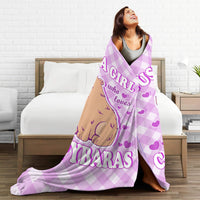 HKM-346067 Capybara Heart-Shaped 3D Printed Flannel Blanket - Available in Multiple Sizes