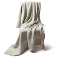 HKM-346067 Elegant White Wool Blanket - Cozy for Sofa, Nap, Office, and Air Conditioning Use (130x180cm)