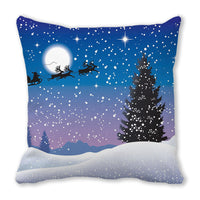 HKM-346131 Christmas Elk Series Modern Printed Pillowcase 45x45cm in Various Colors