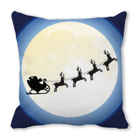 HKM-346131 Christmas Elk Series Modern Printed Pillowcase 45x45cm in Various Colors
