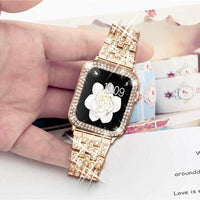 HKM-346131 Stylish Diamond Metal Strap for Apple Watch 38mm 40mm 42mm 44mm